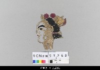 藏品(中國湖北皮影戲偶頭-武生)的圖片